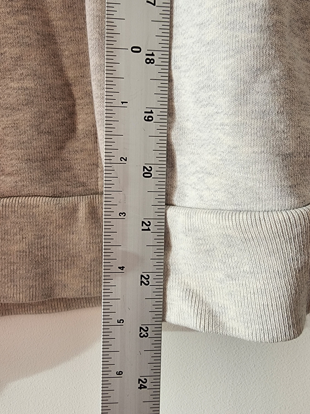 Everlane Organic Cotton Half Zip Sweatshirt Womens Medium Oatmeal Heather Gray - Picture 5 of 10